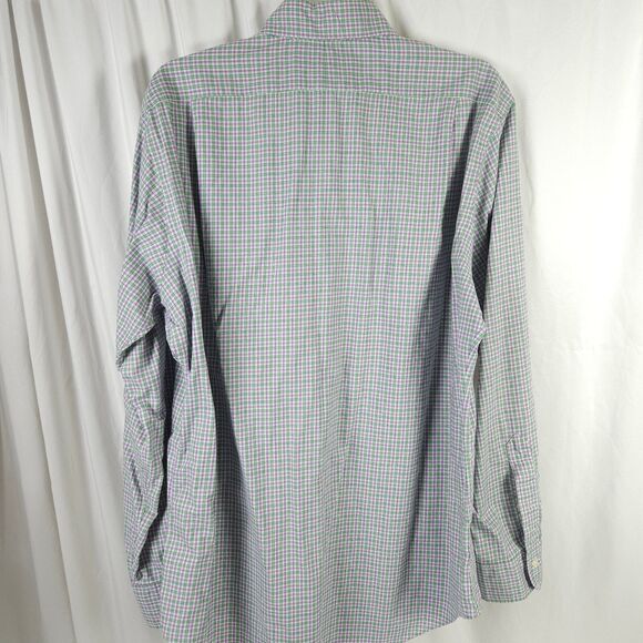 Polo Ralph Lauren Mens Large Plaid Regent Classic Fit Button Down Dress Shirt - Picture 3 of 8